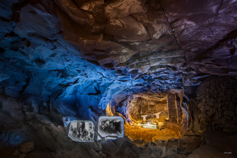 Grotte af Volvic stone