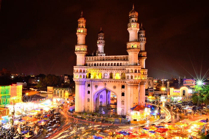 Charminar-monumen paling terkenal di Hyd ...