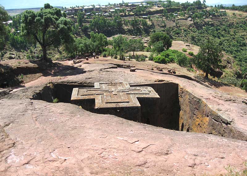 Lalibela, i Etiopien på jagt efter den  ...